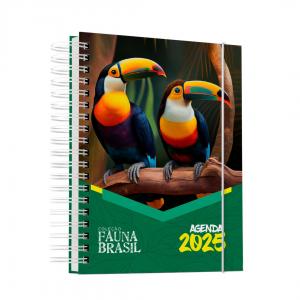 Agenda Comercial 2025 Capa: (Glossy 130g + Papelão Holler 1.7) + Miolo: (350pg / 175 Folhas Sulfite 75g) A5 - 21x14,8cm Capas 4x0 (Colorido só Frente) - Miolo 1x1 (Preto e Branco, Frente e Verso) BOPP Wire-o 1/8 