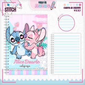 Caderno Escolar de Caligráfia Personalizado 26x18cm Capa: (Glossy 130g + Papelão Holler 1.7) + Miolo: (198pg / 96 Folhas Sulfite 75g) 18x26cm 1x1 - Preto e Branco Frente e Verso BOPP Wire-o 5/8 